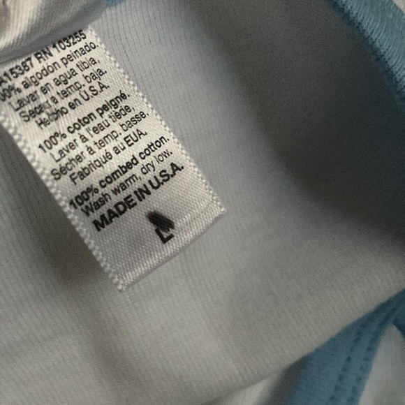 New NWOT Y2K American Apparel OG raglan Cap Sleeve Baby Style Tee T 2 tone L - Picture 4 of 6